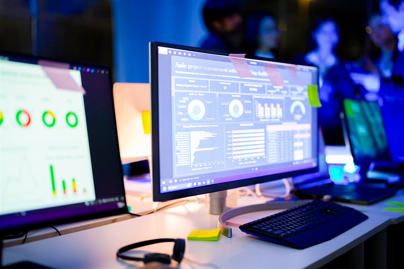 Business management dashboard and operations reporting